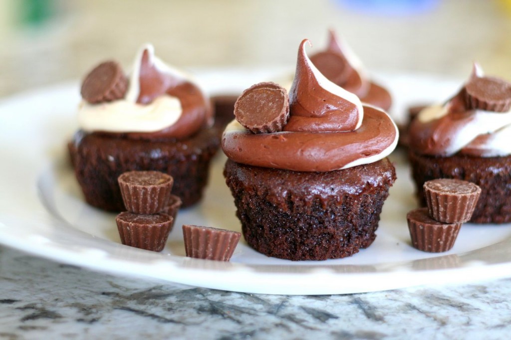peanut butter brownie cupcakes