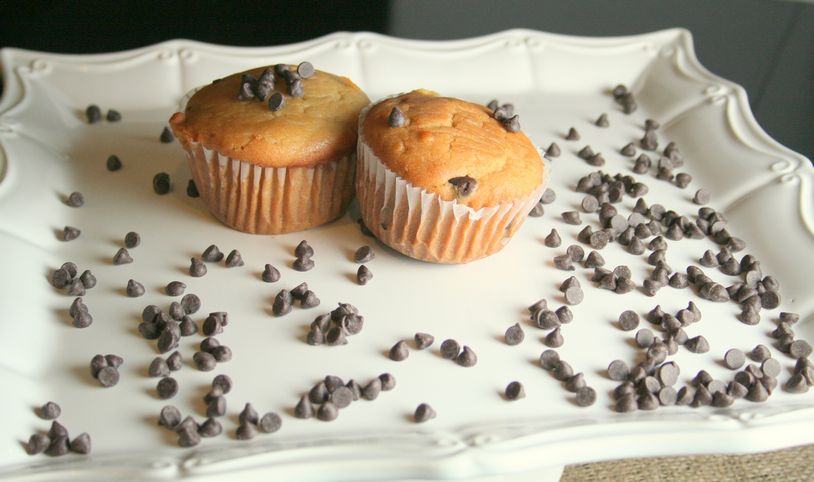 Chocolate Chip Cookie Dough Muffins