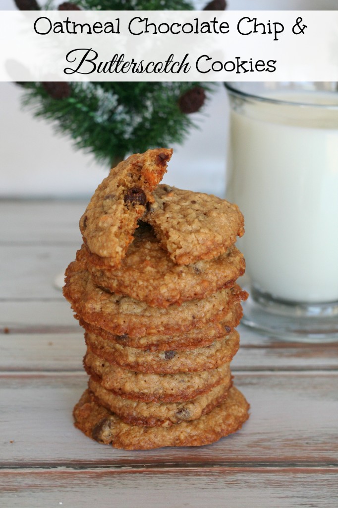 Oatmeal Chocolate Chip and Butterscotch Cookies