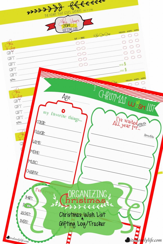 Organizing Christmas Prinatbles | It's a Lovely Life!