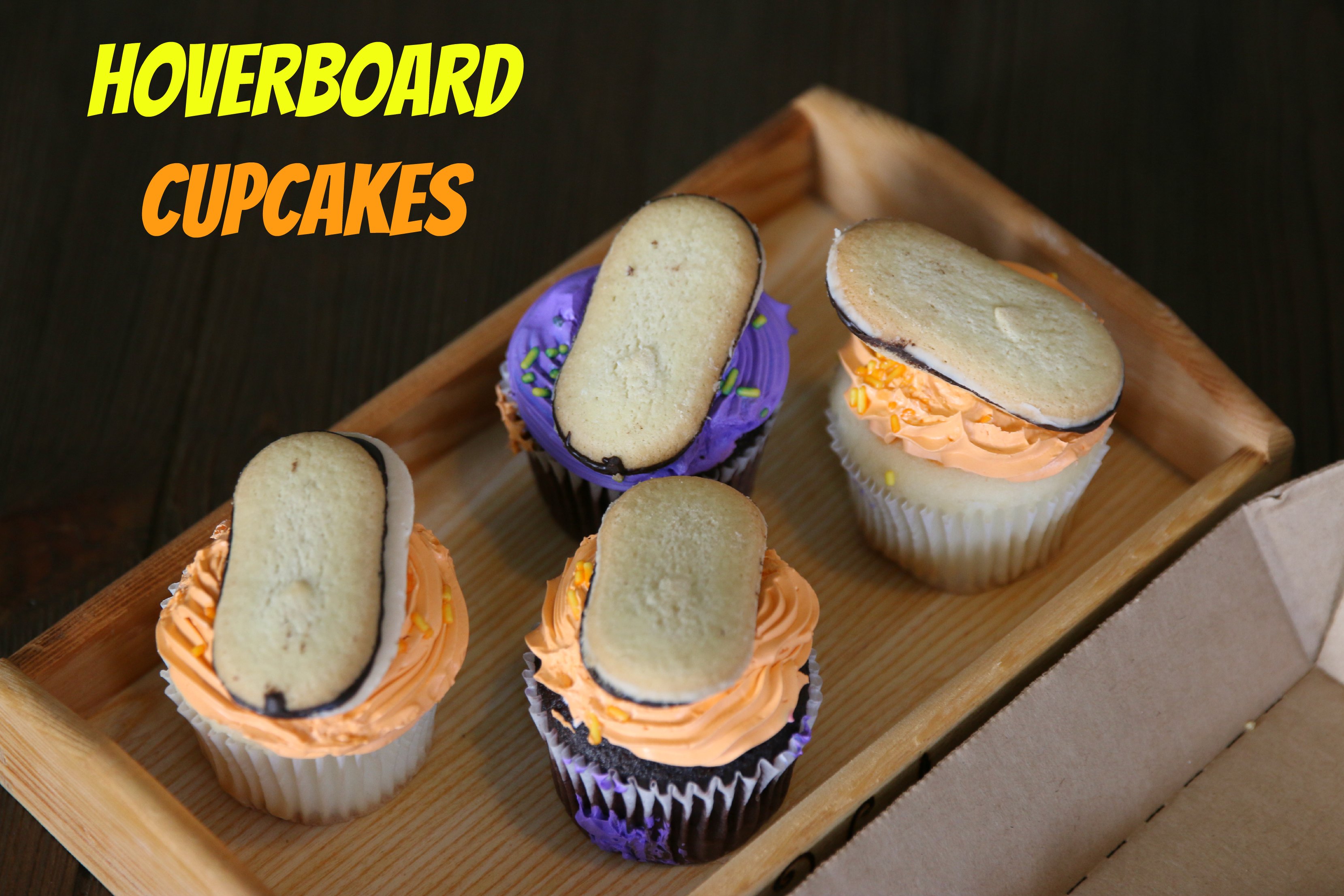 hoverboard cupcakes